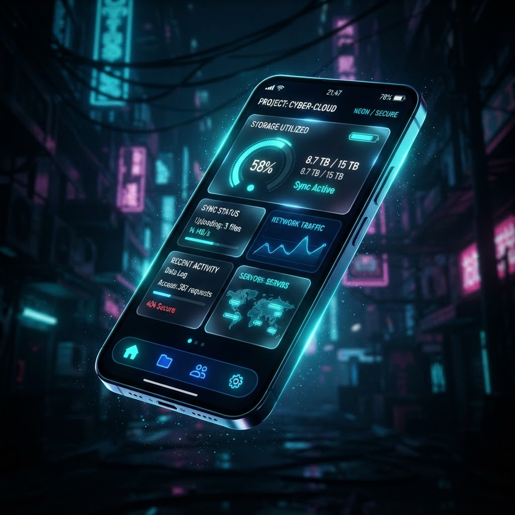 Cloudbit Android app running on a smartphone